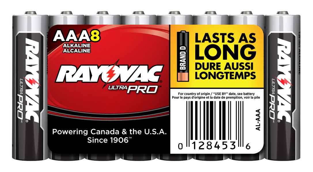 ALKALINE BATTERY AAA - 8 PACK