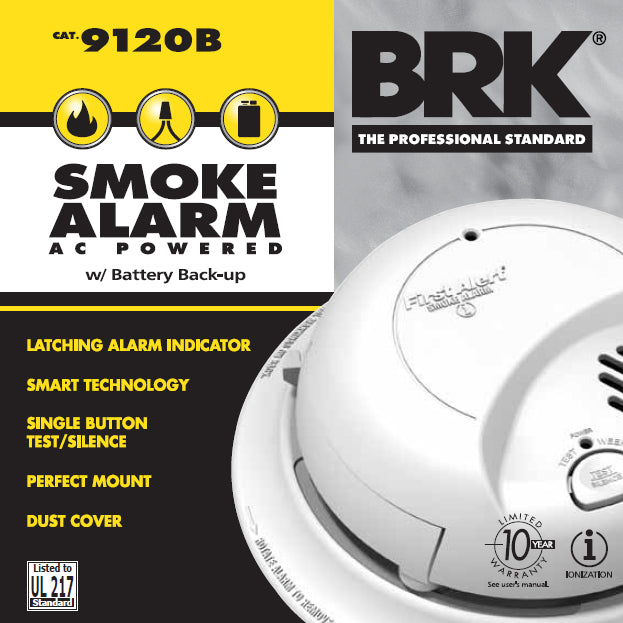 SMOKE ALARM 120V BATTERY BACKUP